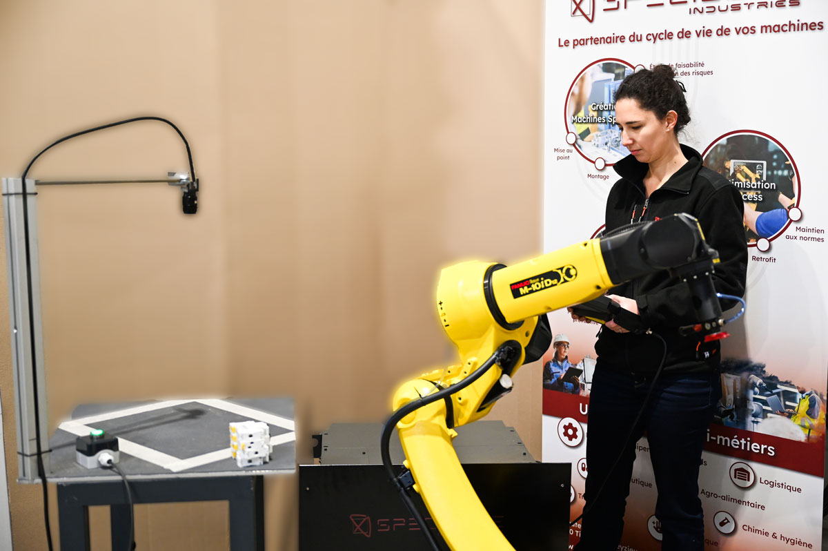 Robot FANUC avec option caméra 2D ou 3D vision industrielle Ain Rhône Isère Loire SPECIGONE Industrie