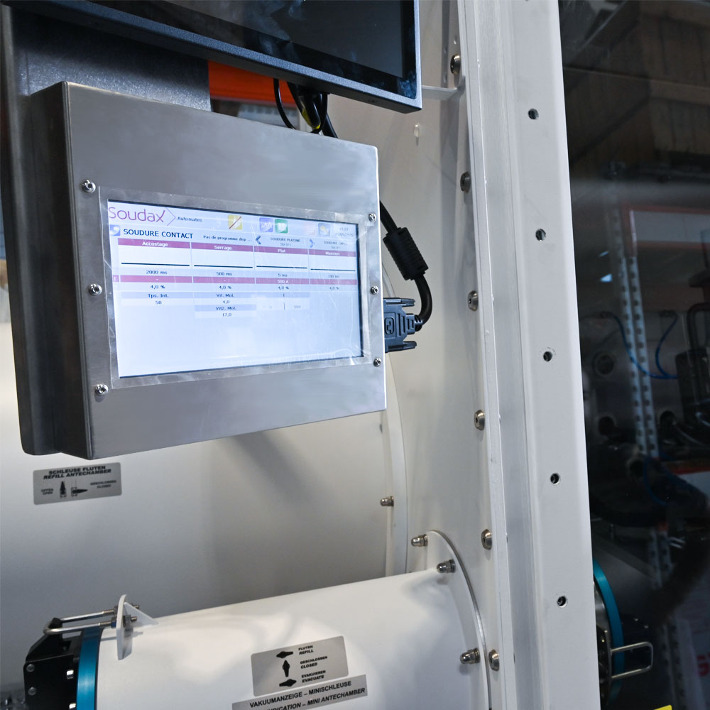 Interface-homme-machine-IHM-Soudure-SOUDAX-par-molette-machine-spéciale-SPECIGONE